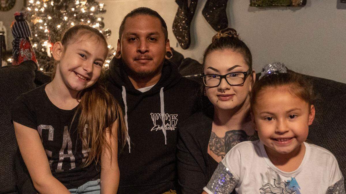 Rozay, 7, right, the daughter of Jonathan Saldana and Krystal Tiscareno and sister of Lyric, 8, of Richland,went into heart failure several weeks after having a symptomless case of COVID-19.