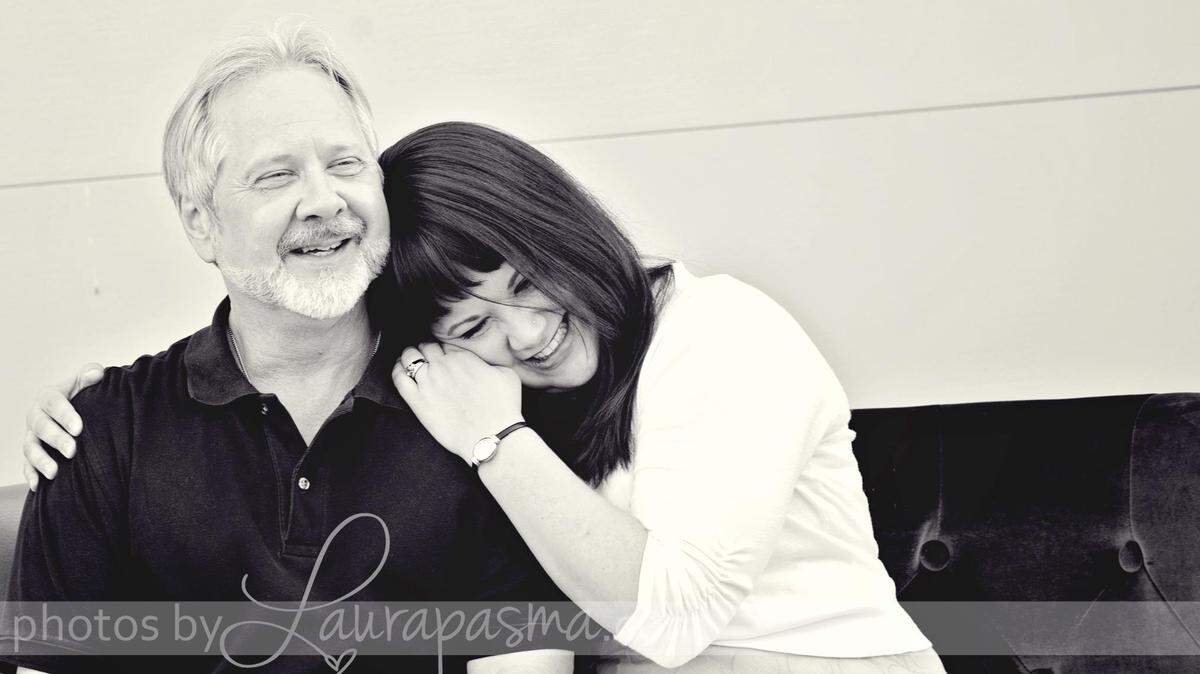 Ellicia Elliott with her father, Ed Mertens.