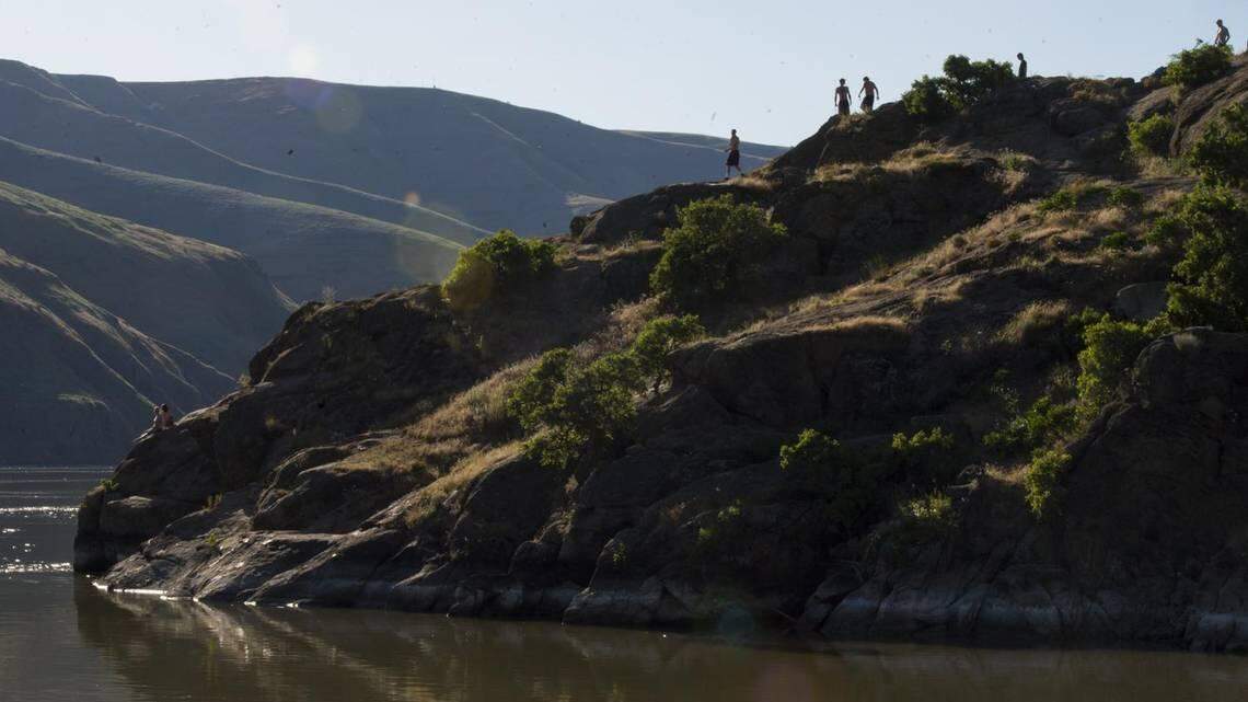 Granite Point, also known as “the cliffs” on the Snake River, is a popular warm weather hangout for college students.