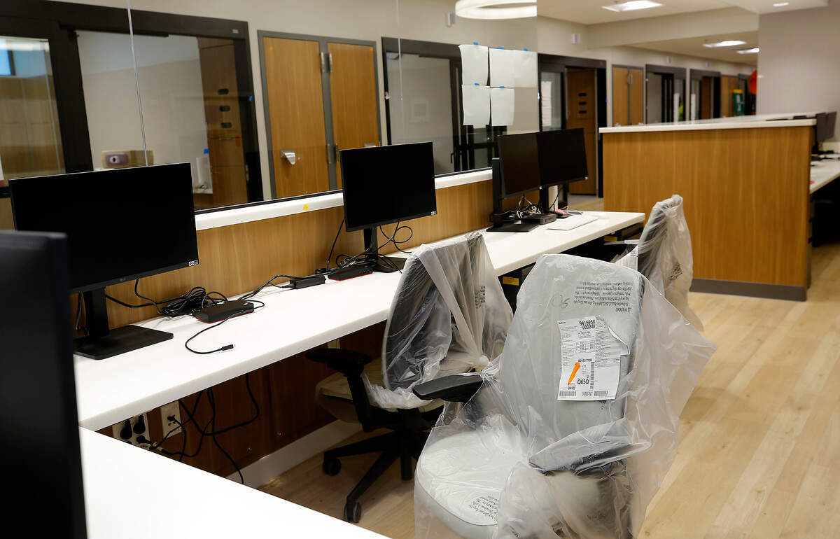 Nurses station in the acute care department in the new 101,000-square-foot Prosser Memorial Health hospital at 200 Prosser Health Drive in Prosser.