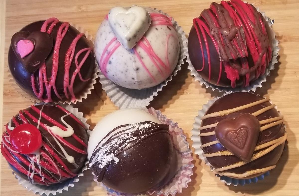 Stull Urban Homestead is selling a six-pack of Valentine’s themed hot cocoa bombs for the holiday. The cottage bakery also sells single servings for $6.