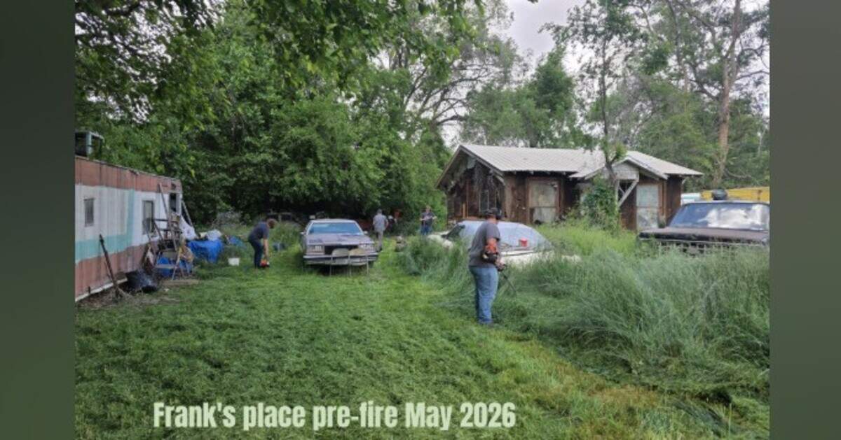 Warren ‘Frank’ Clements’ property in Benton City before it was overrun by fire.
