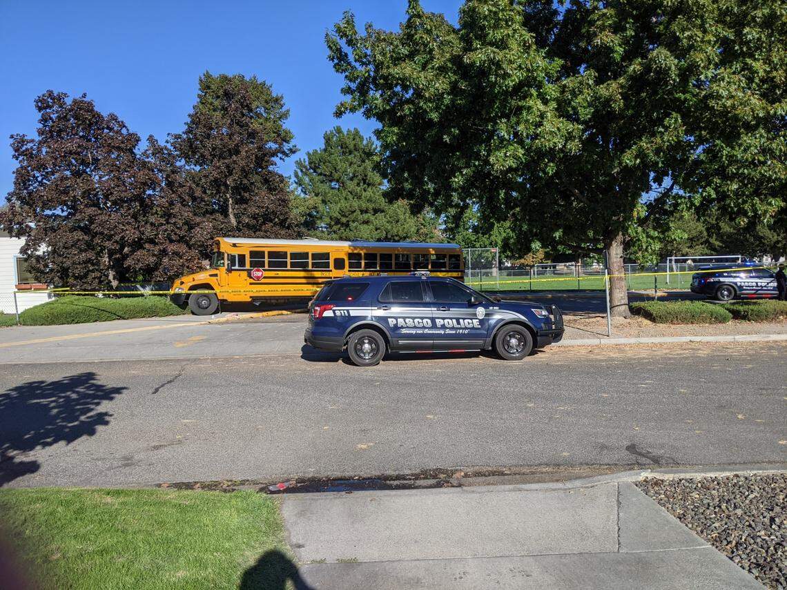 A school bus full of kids crashed Friday afternoon at Longfellow Elementary School after the driver was stabbed by an adult man.