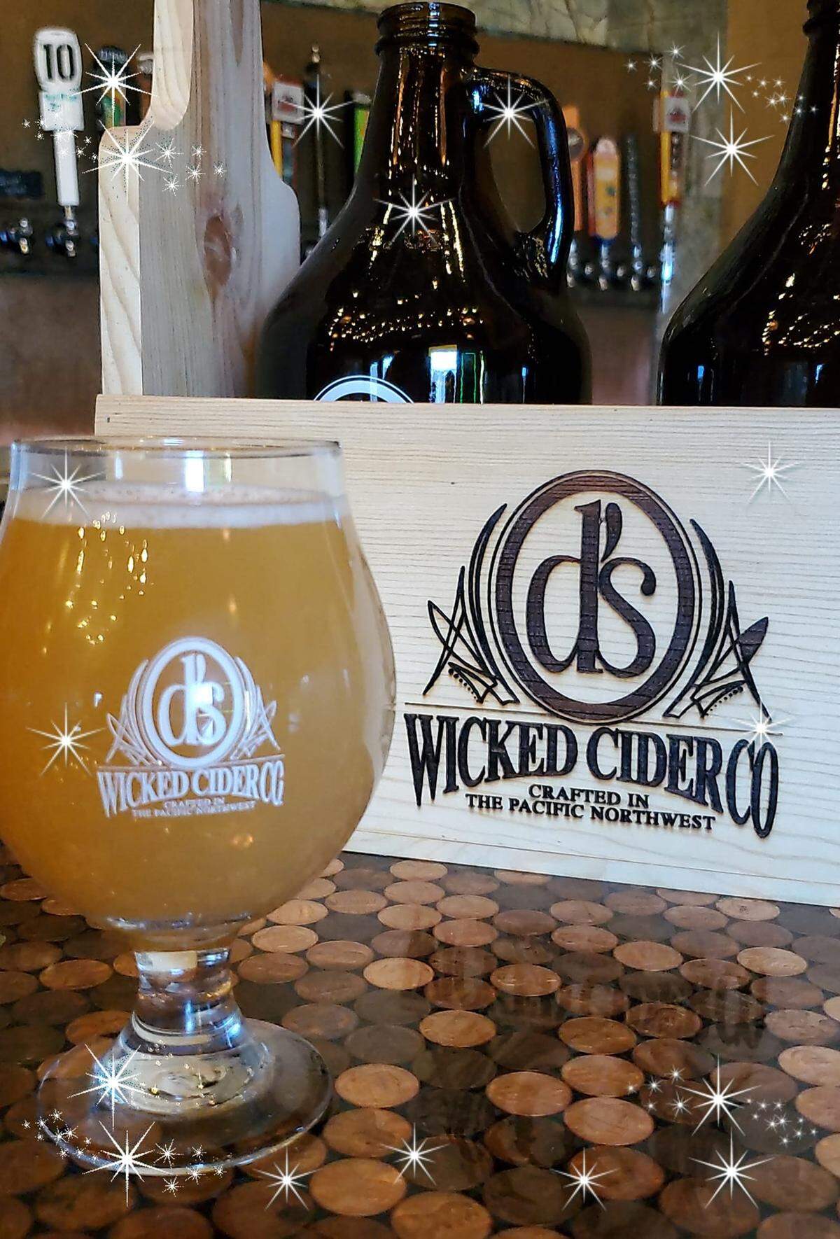 D’s Wicked Cider in Kennewick has rotating options of their cider made in-house. Blood Orange is one of the current ciders on tap available as for a growler takeout.