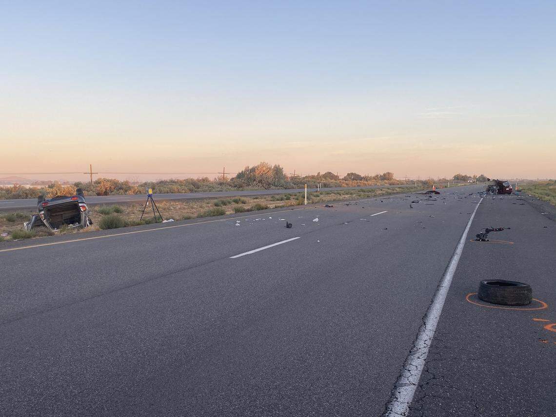 Highway 12 was closed in one direction as Washington State Police investigated a suspected vehicular homicide about 3:15 a.m. Saturday.