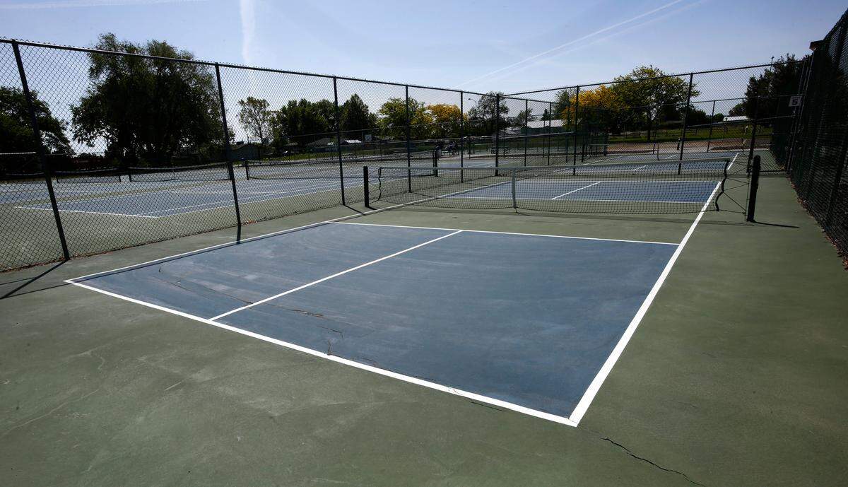 Two undersized pickleball courts will be removed as part of a project to create a 15-court pickleball center at Lawrence Scott Park in Kennewick.