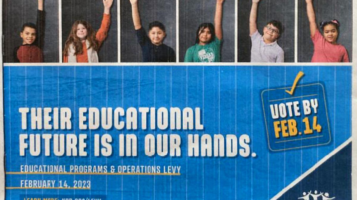 Some of the informational material put out by the Kennewick School District during the Feb. 14 levy election is being scrutinized by the Washington Public Disclosure Commission after Kennewick resident John Trumbo submitted a complaint that the material broke state law by attempting to influence the election.