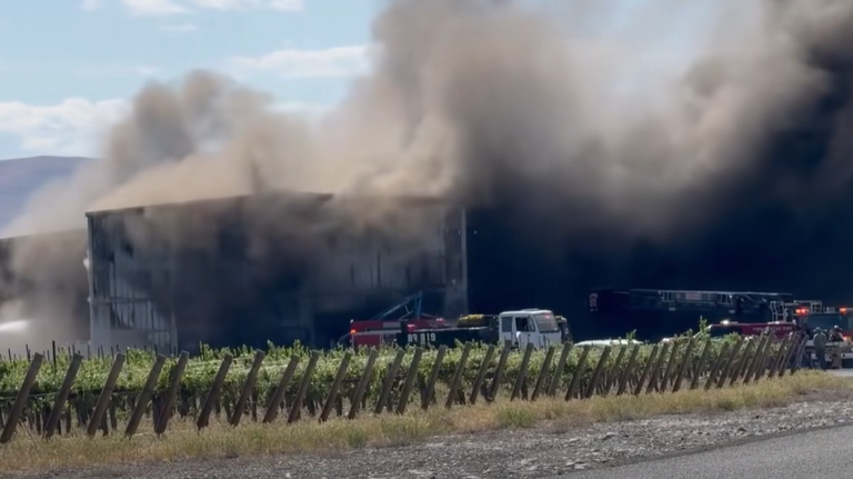 Wine facility with 4.5M gallons went up in flames in Eastern WA