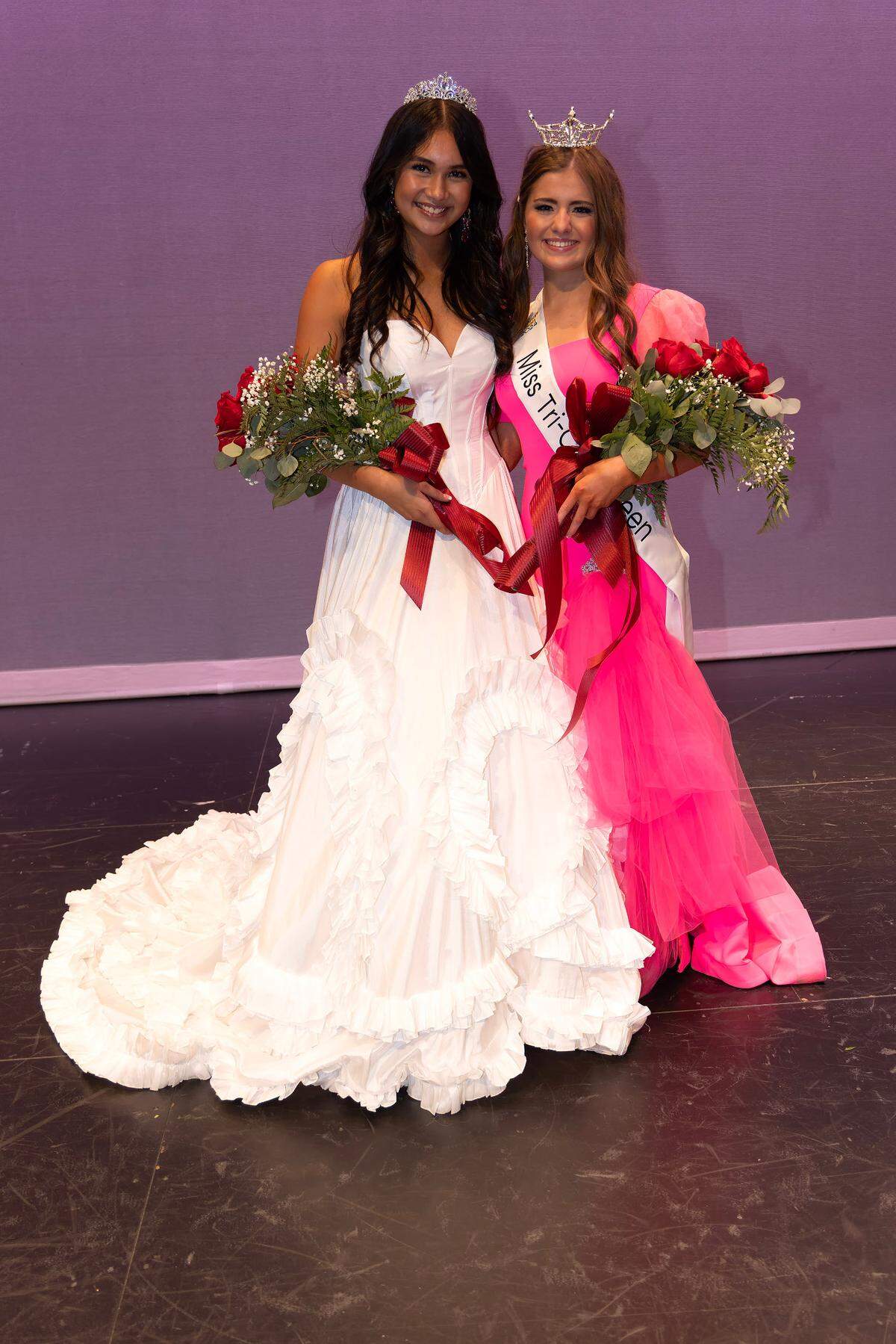 Miss Tri-Cities Teen, Giorgia Henry, and runner up, Mai Ly Nguyen at the Miss Tri-Cities award reception