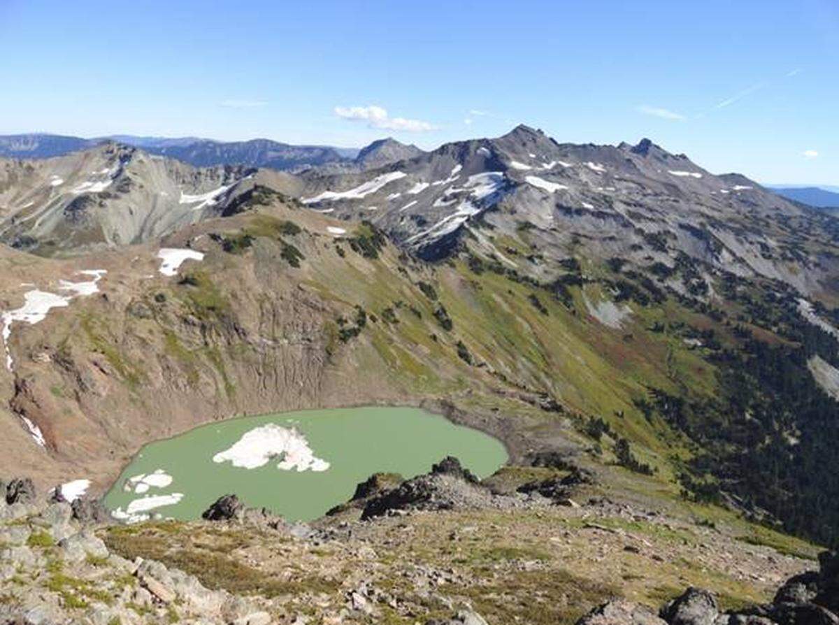 Hawkeye Point via Goat Ridge Trail near Packwood, Wash., offers stunning views of Rainier, Adams, and St. Helens.
