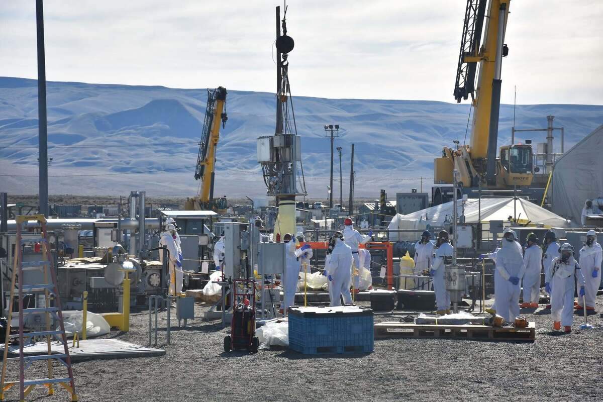 The Washington state Department of Ecology has agreed to allow some of the radioactive waste in Hanford’s 200 West Area, miles from the vitrification plant, to be grouted rather than vitrified.