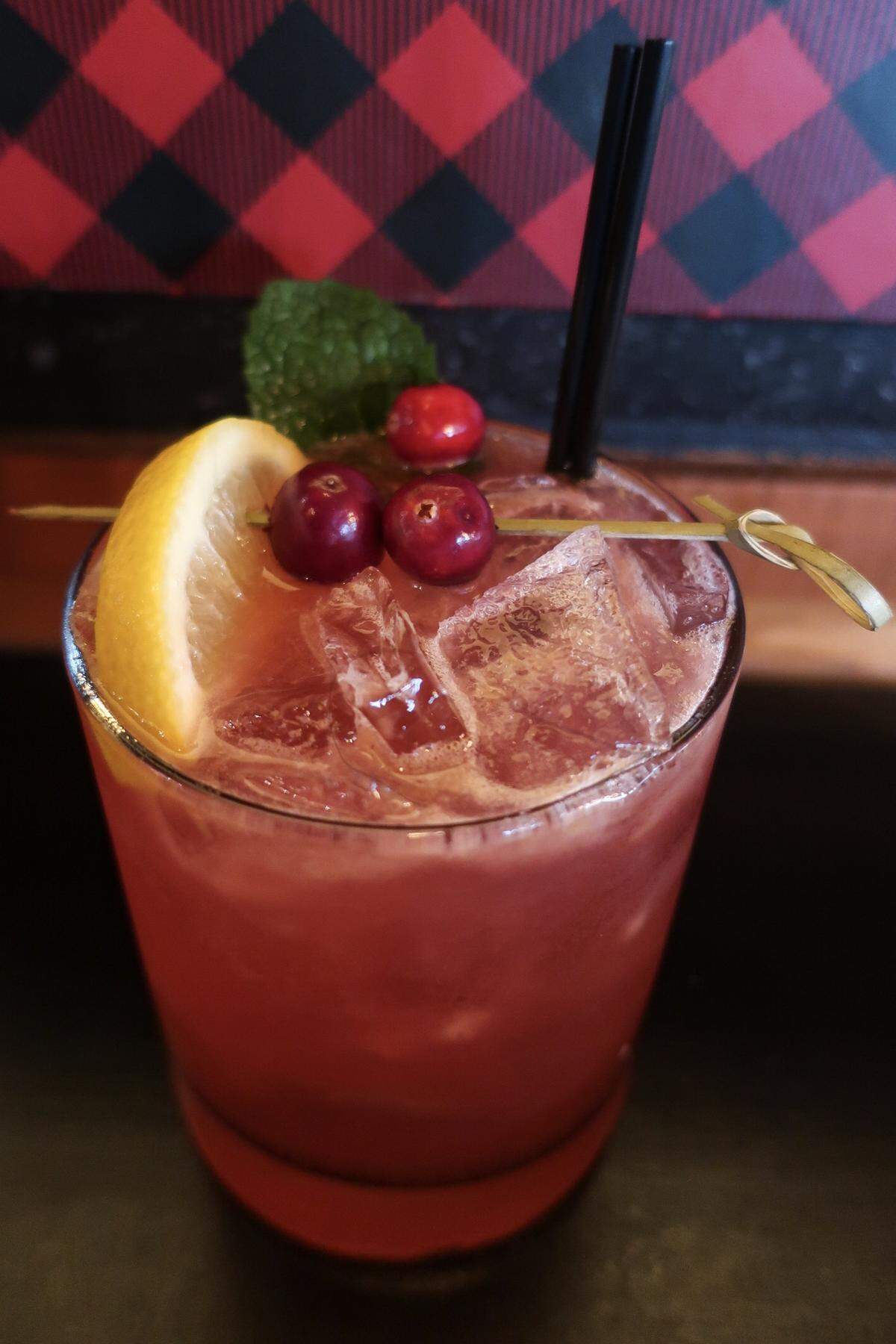 Cranberry Gin Fizz at LU LU Craft Bar + Kitchen in Richland