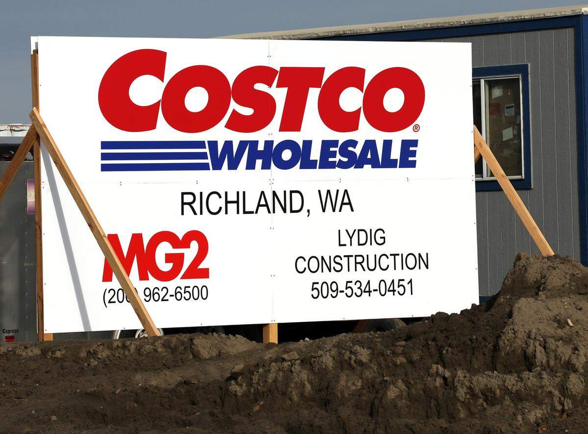 Construction is moving quickly at the site of the Tri-Cities’ second Costco Wholesale store at 3125 Queensgate Drive in Richland. Lydig Construction broke ground in November shortly after Costco and the Washington Department of Natural Resources agreed to a long-term land lease for the 29.48-acre site behind Grocery Outlet and Target in Richland. The $25 million project includes a store fueling station and several pads for retailers who want to be close to the main store. Photo taken Feb.24, 2025.