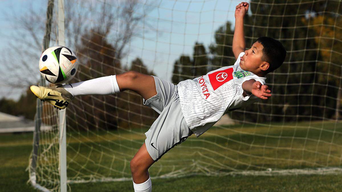 Armando Alvarado, 9, of Pasco, was invted to play soccer at a prestigious international tournament.