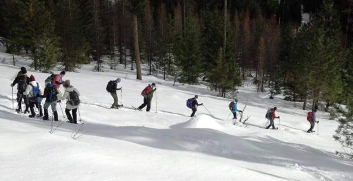 Snowshoeing in the Washington Cascades.