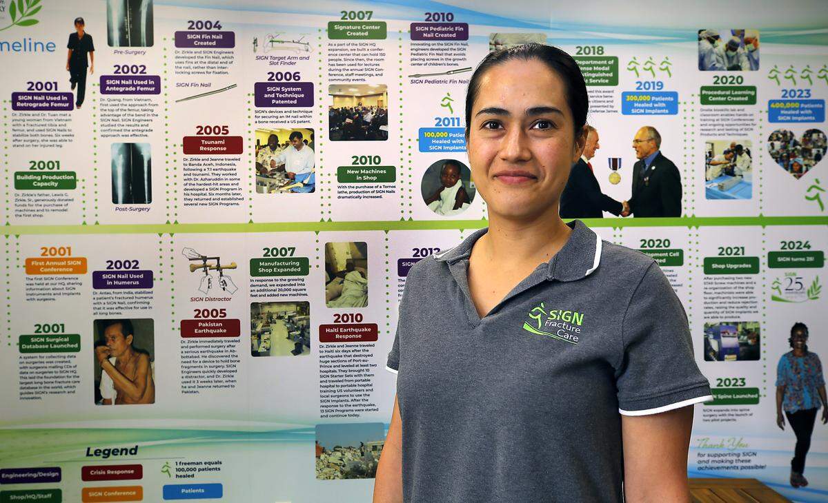 SIGN Fracture Care International incoming CEO Sariah Khormaee, from Vancouver, Wash., will take over the post of the Richland-based medical organization from Jeanne Dillner in October.
