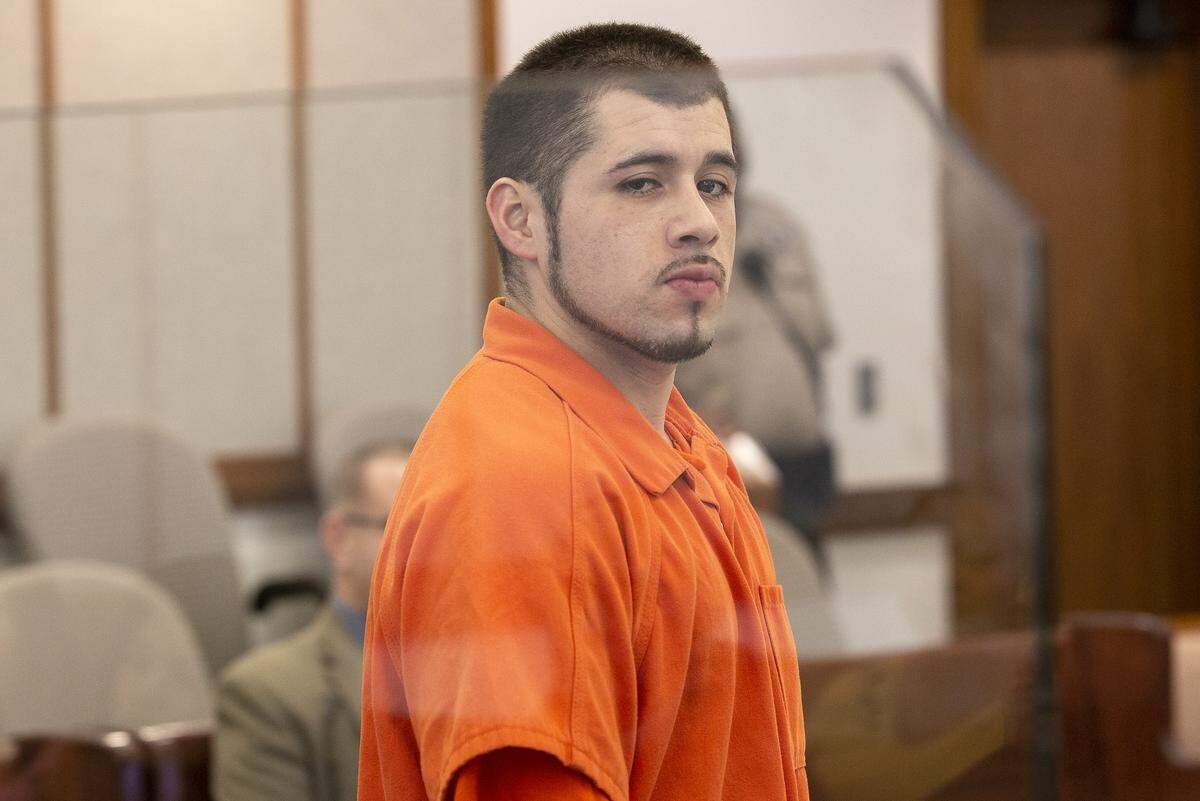 Victor A. Paniagua appears at Franklin County Superior Court on Tuesday in Pasco for sentencing.
