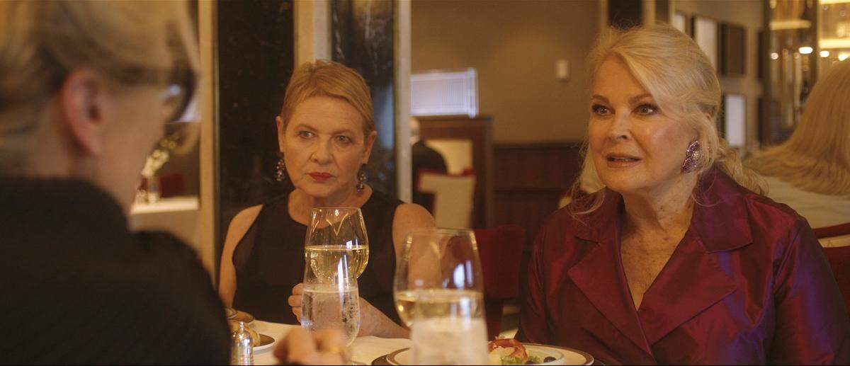 This image released by HBO Max shows Meryl Streep, from left, Dianne Wiest and Candice Bergen in a scene from “Let Them All Talk.”