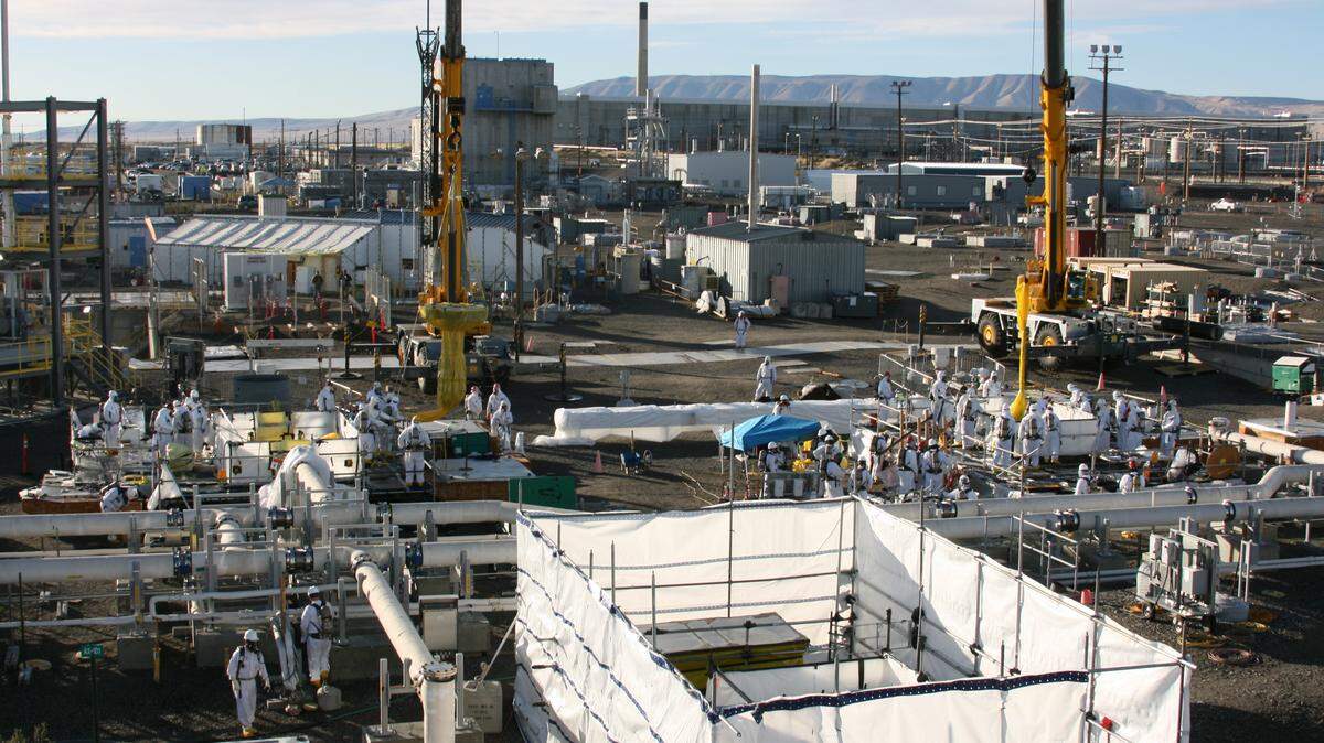 Bids are being sought to immobilize some of the liquid radioactive waste stored in underground tanks at the Hanford nuclear site in a stable, concrete-like grout form.,