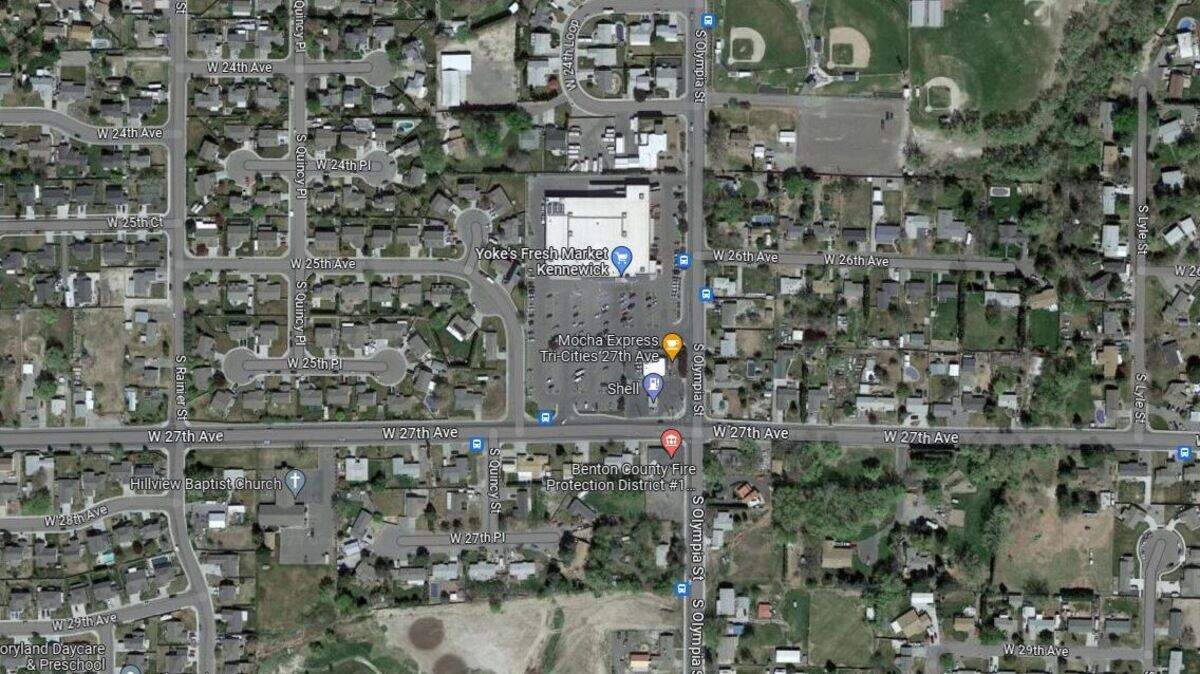 A 41-year-old pedestrian was hurt as he crossed 27th Avenue in Kennewick. He was in the crosswalk using the light.