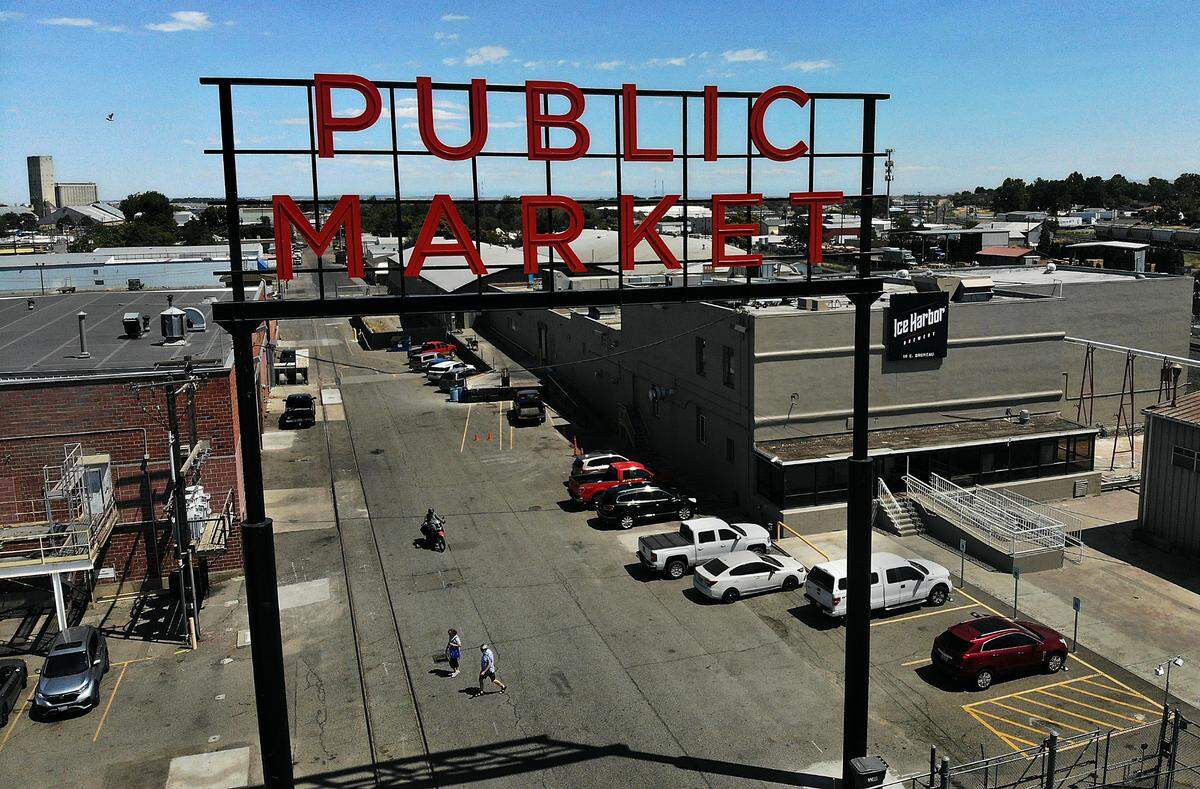 The Public Market @ Columbia River Warehouse is an indoor, year-round marketplace at 10 E. Bruneau Ave. in downtown Kennewick.