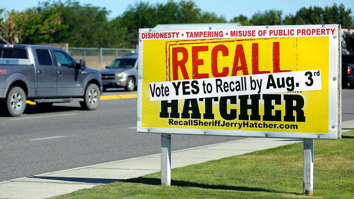 UPDATE: Hatcher’s recall became official Tuesday. Benton County getting new sheriff