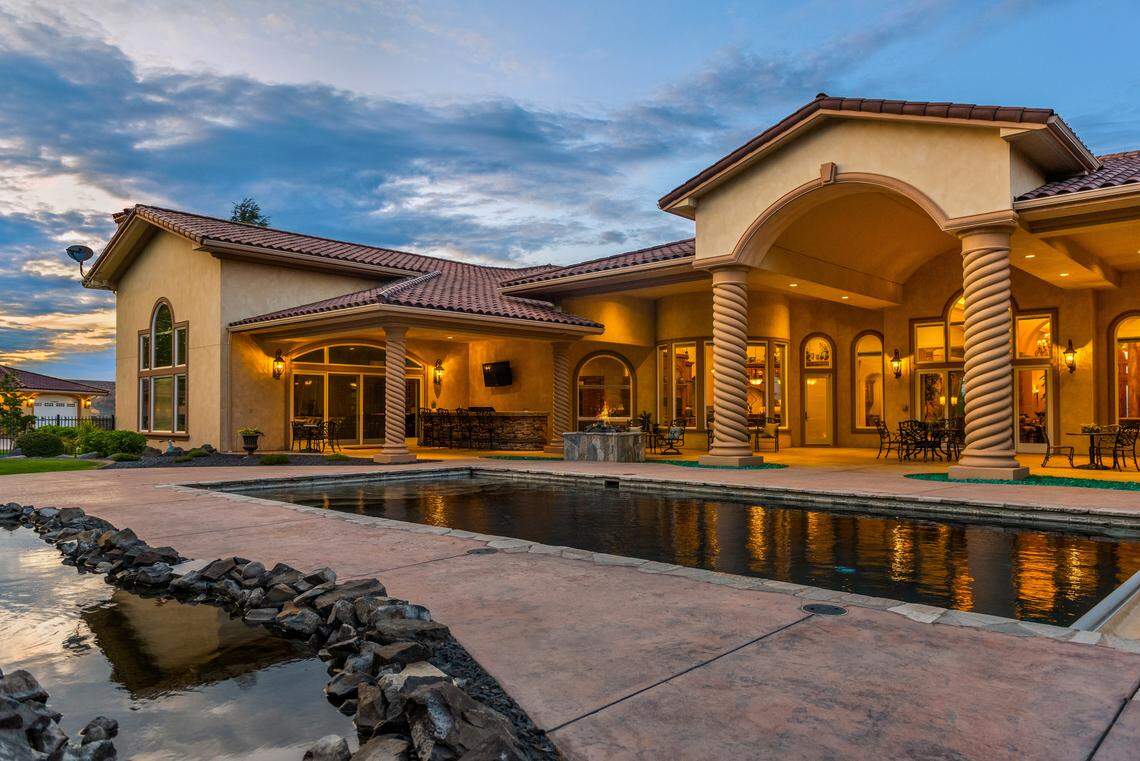 The Kennewick estate first built by Olie “the Goalie” Kolzig and his wife Christin is on the market again. The 15,260-square-foot mansion is listed at more than $6 million but will be sold to the highest bidder at an Oct. 5 auction.