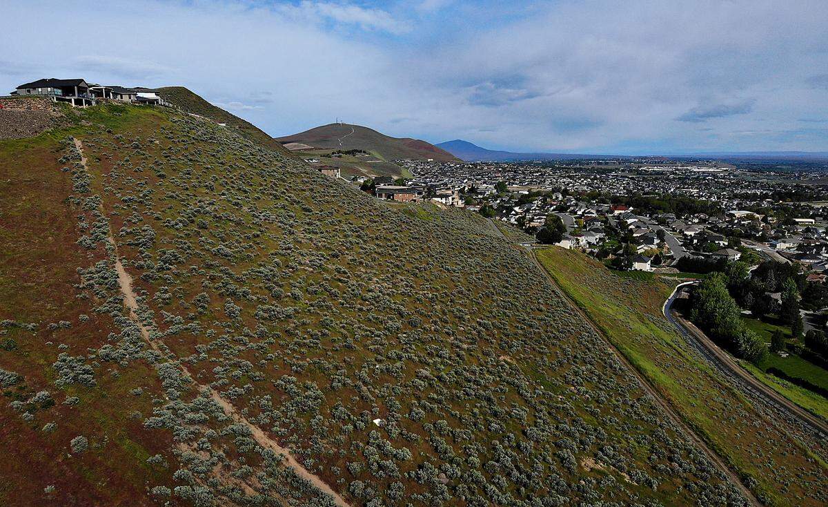 This hillside property in south Richland is the proposed site of a new condominium project.