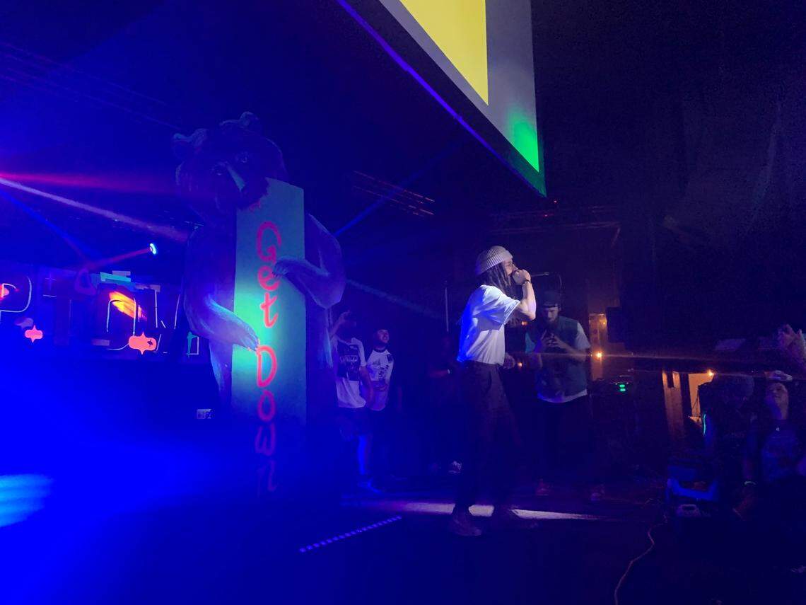 Rapper Kid Lennon performs on the Uptown Get Down Main Stage, at the Uptown Theatre.