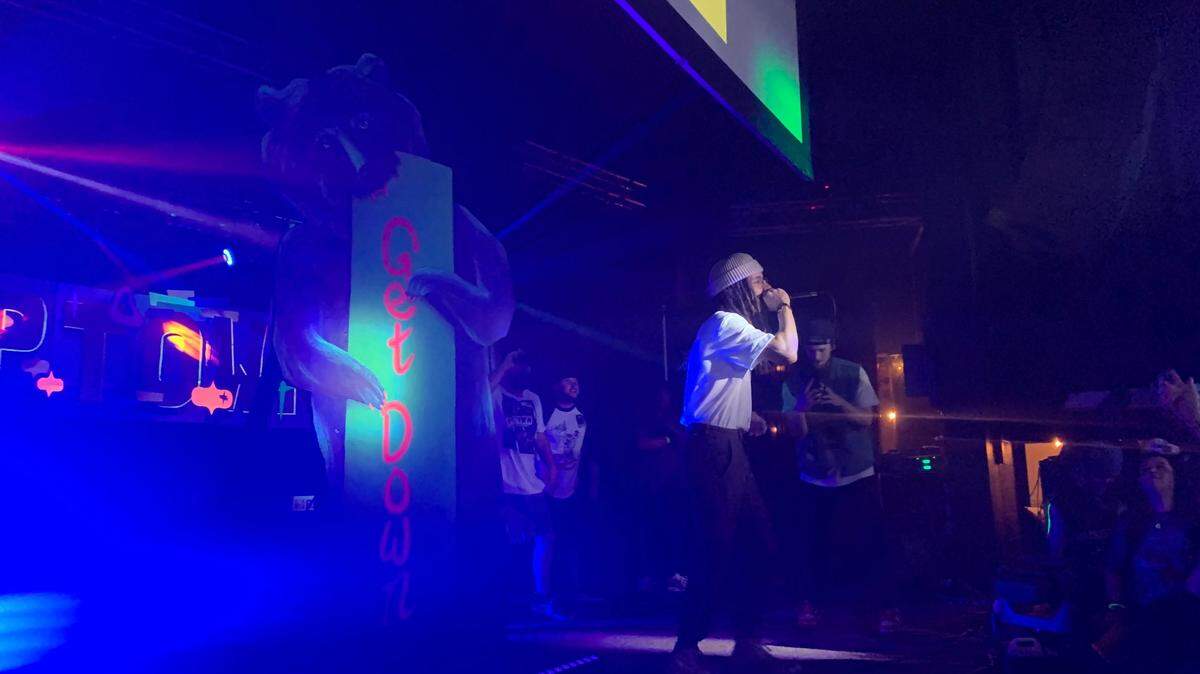Rapper Kid Lennon performs on the Uptown Get Down Main Stage, at the Uptown Theatre.