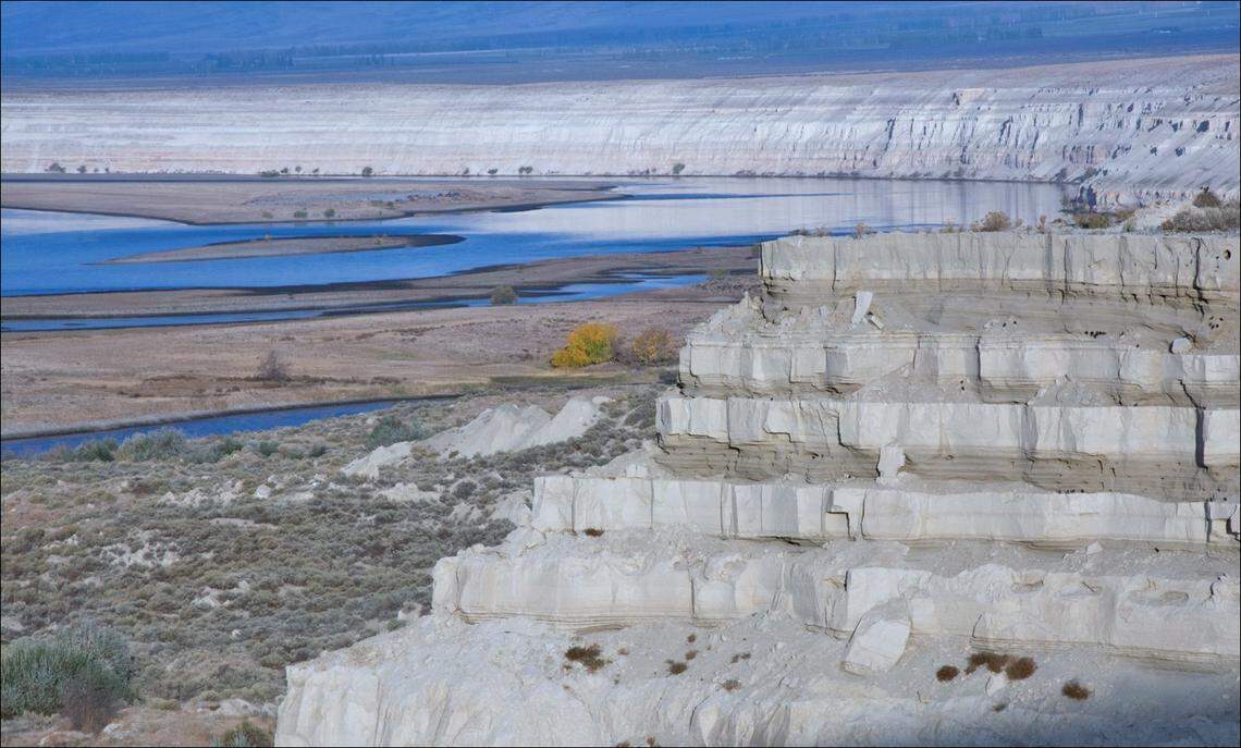 The white bluffs along the Columbia River have been part of the Hanford Reach National Monument since 2000.