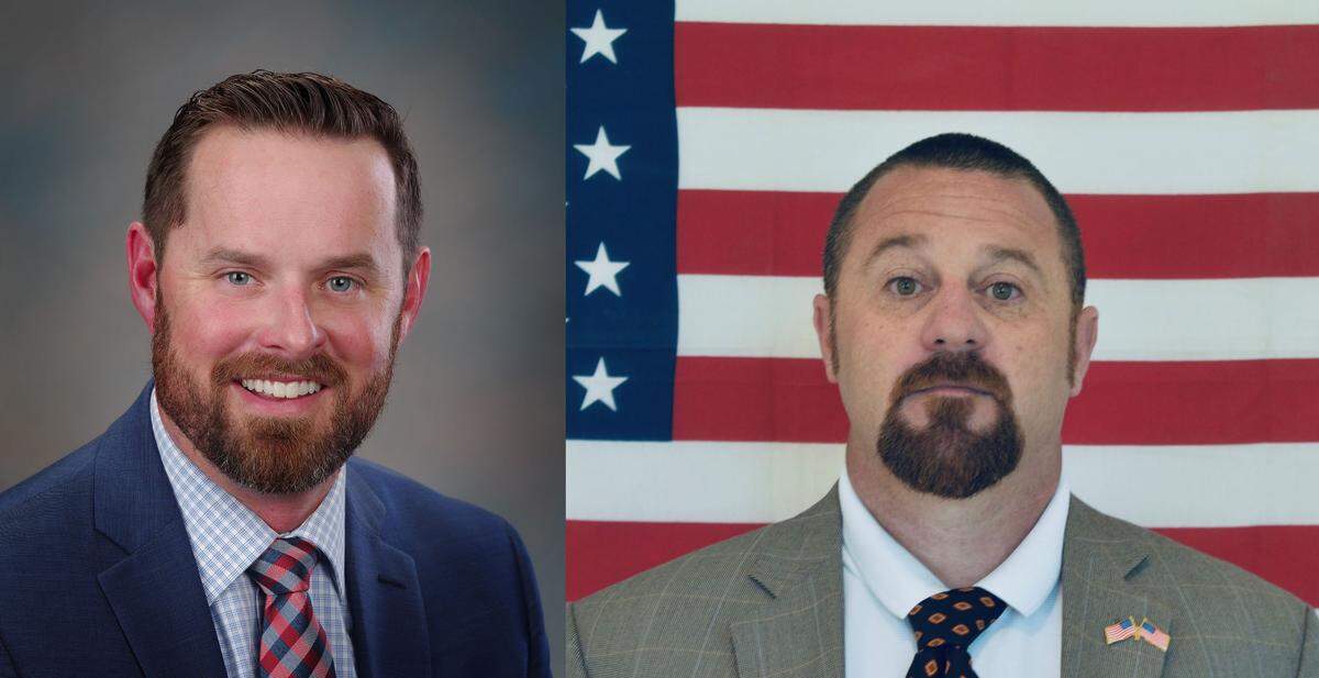 Benton County Commission Pos. 3 candidates Will McKay, left, and Zach Fluharty