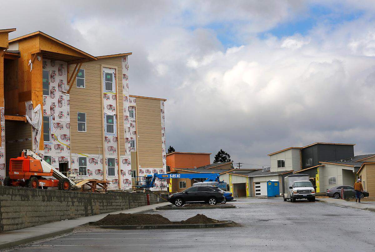 The first phase of The Resort at Hansen Park is set to open with May move-in dates at its Trilogy Homes triplex development.