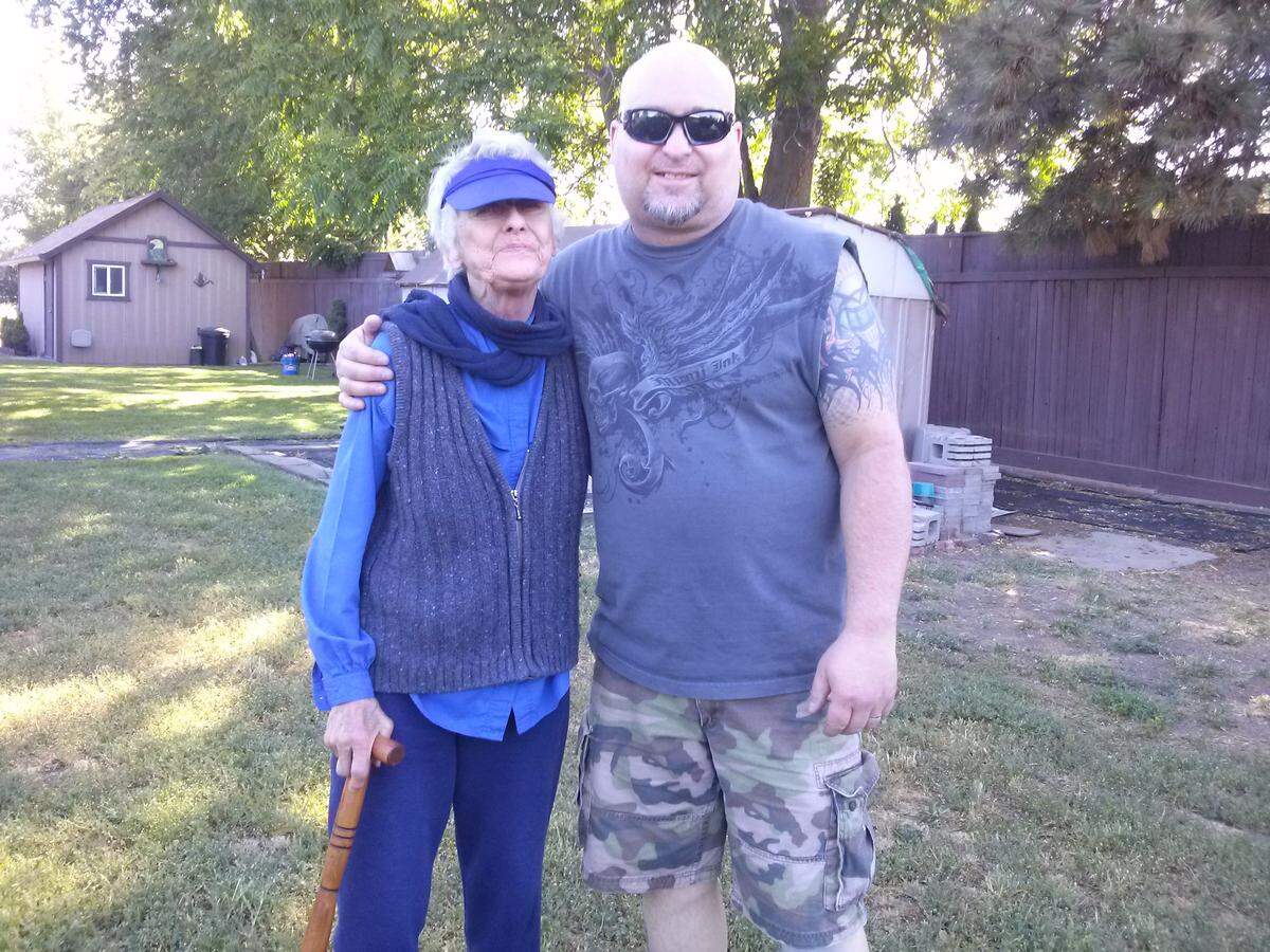 Anthony Ross, pictured with his mom Bonnie Ross in June 2017, said this was his last visit with her before she was killed in her Pasco home on Valentine’s Day 2018.