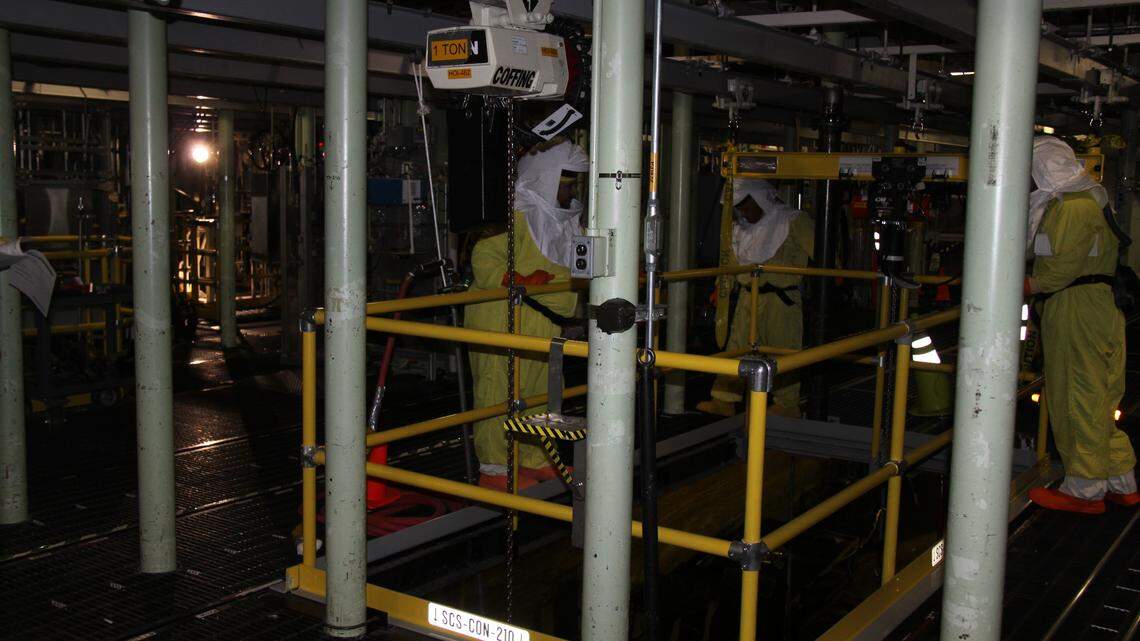 Energy Secretary Perry is back at Hanford. This time to celebrate