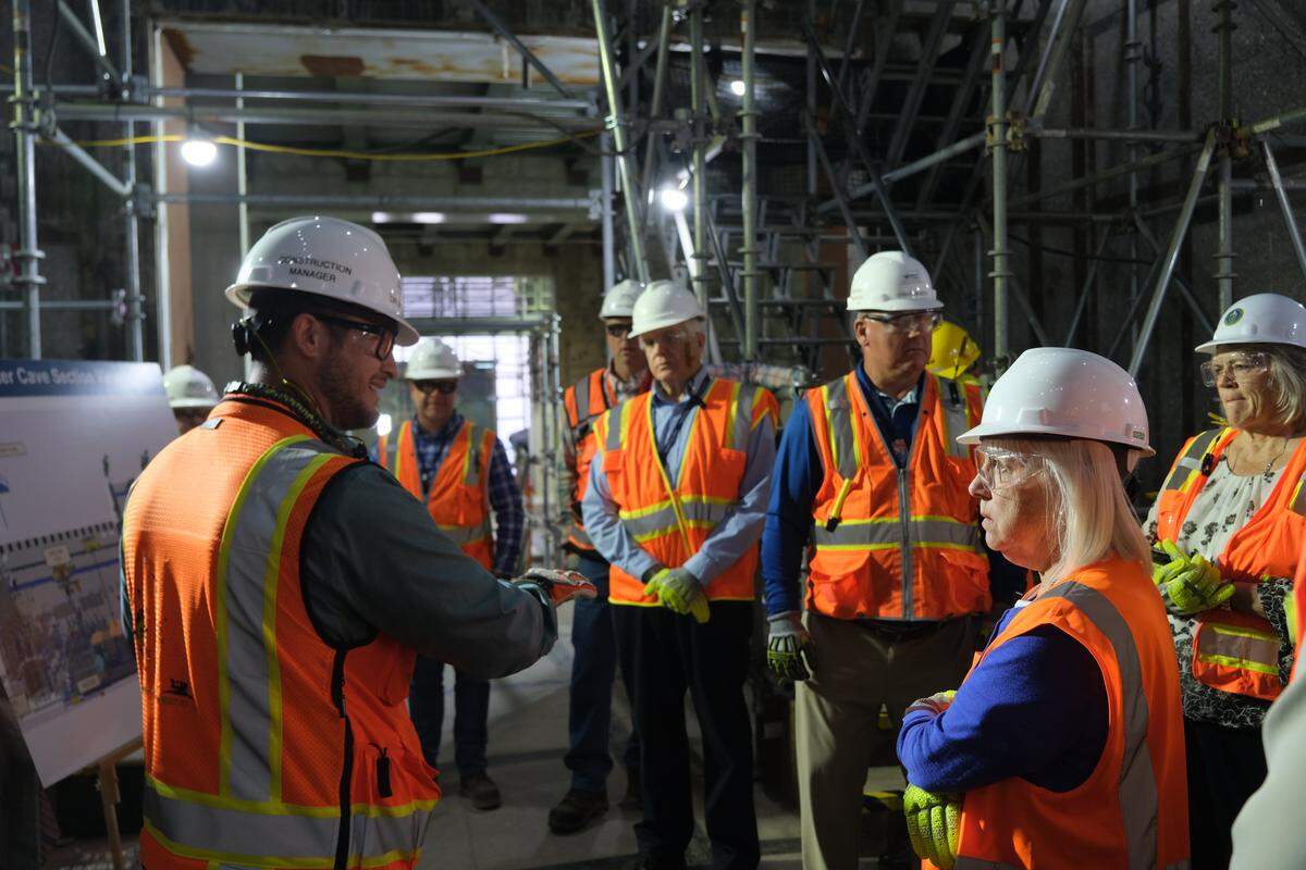 Sen. Patty Murray, D-Wash., toured the Hanford vitrification plant on May 6 before a roundtable discussion on proposed Hanford nuclear site budget cuts.