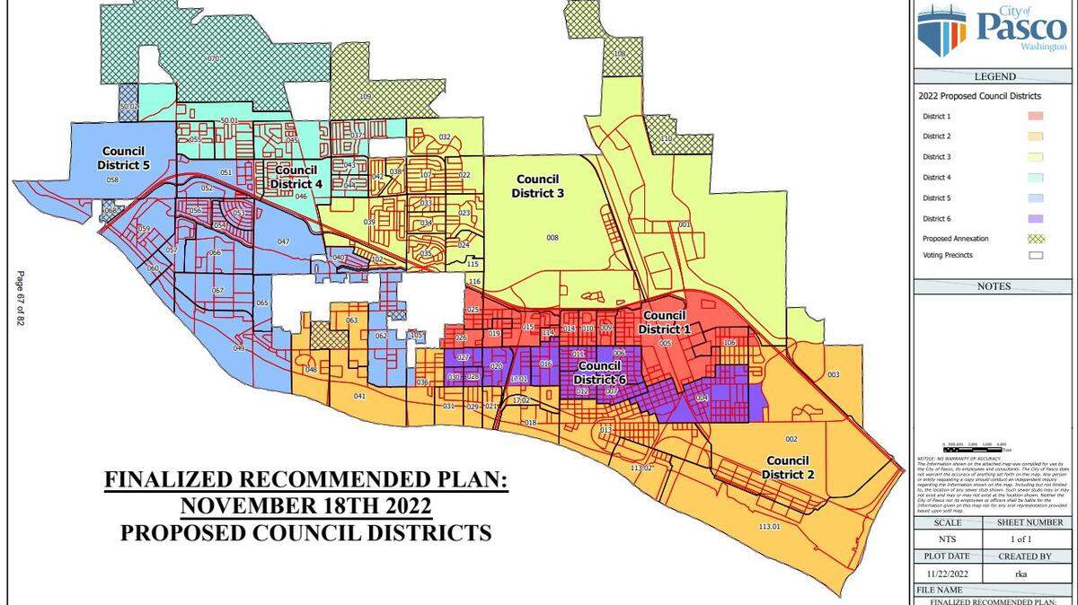 Pasco is proposing new city council districts after “technical anomalies” were found in their first proposed map.