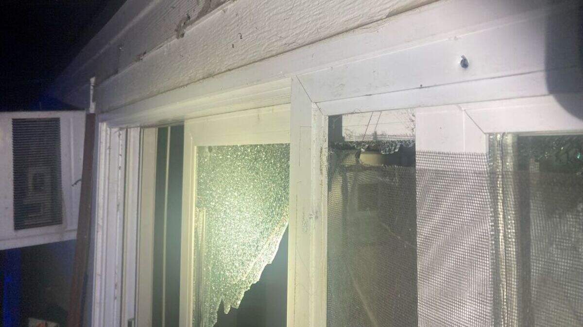 Multiple gun shots were fired into an apartment unit at Clearwater Avenue and North Edison in Kennewick. One bullet went through a window.