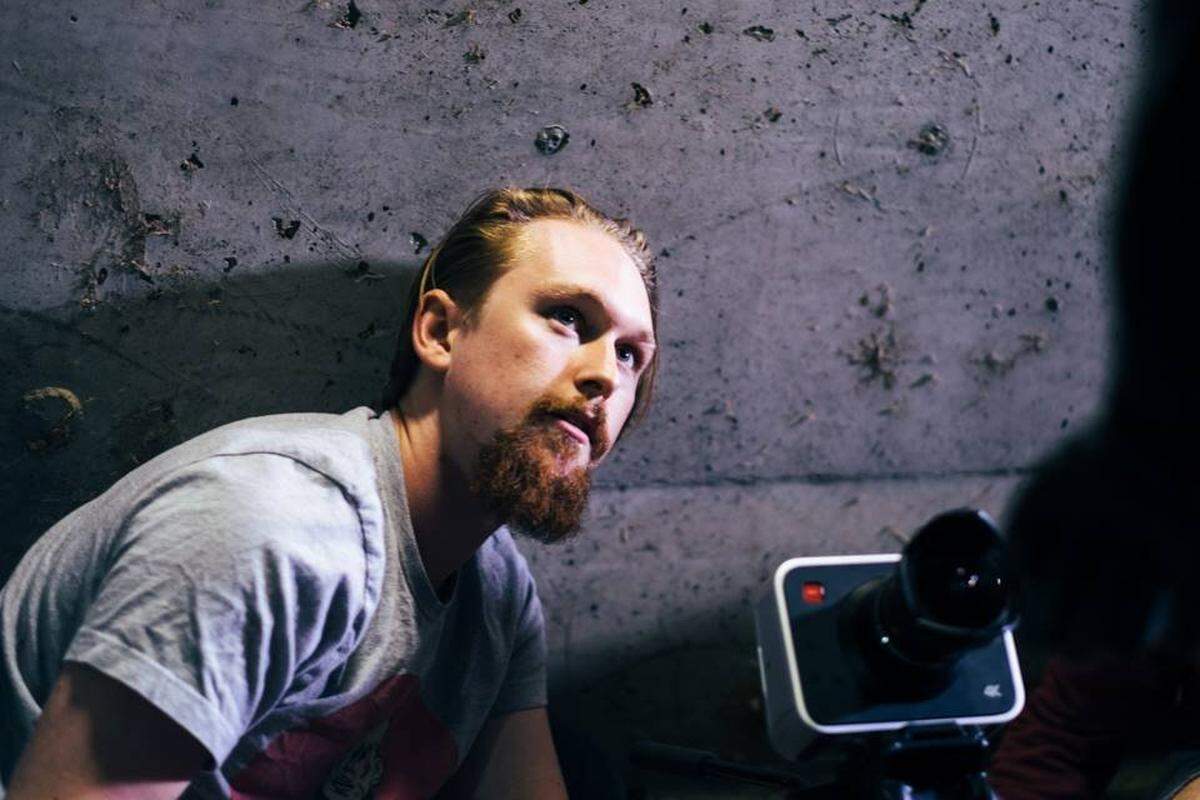 Justin Frick films a music video in this file photo.