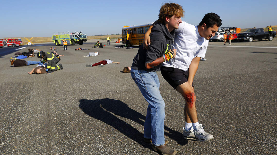 Plane crash drill at Tri-Cities Airport tests dozens of emergency responders