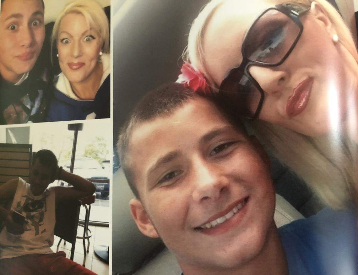 Photos of John McCollom and his sister Amy McCollom.