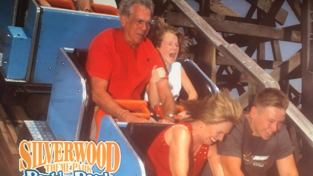 Fear was along for the ride when Lucy Luginbill, her husband, Bill and their grandchildren rode the wooden roller coaster, Tremors, a memory none of them have ever forgotten.