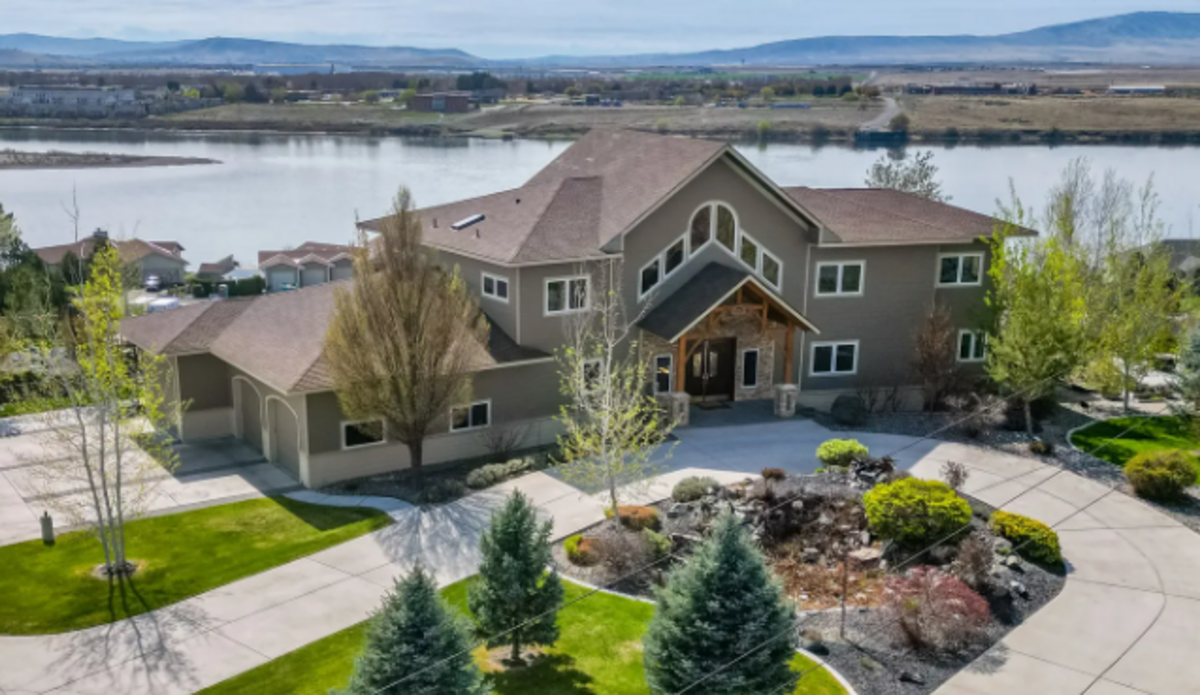 The custom built home is 7,000 square feet.