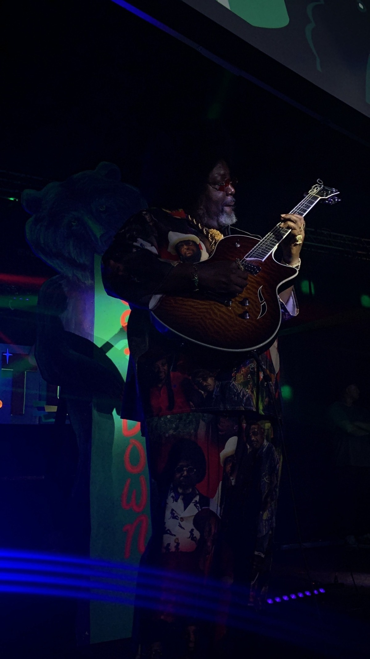 Afroman plays the guitar during his set at the Uptown Get Down Main Stage, the Uptown Theatre.