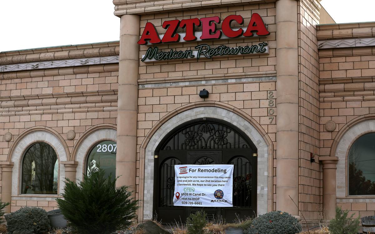 The Azteca Mexican Restaurant building at 2807 W. 10th Ave. in Kennewick is closed for remodeling.