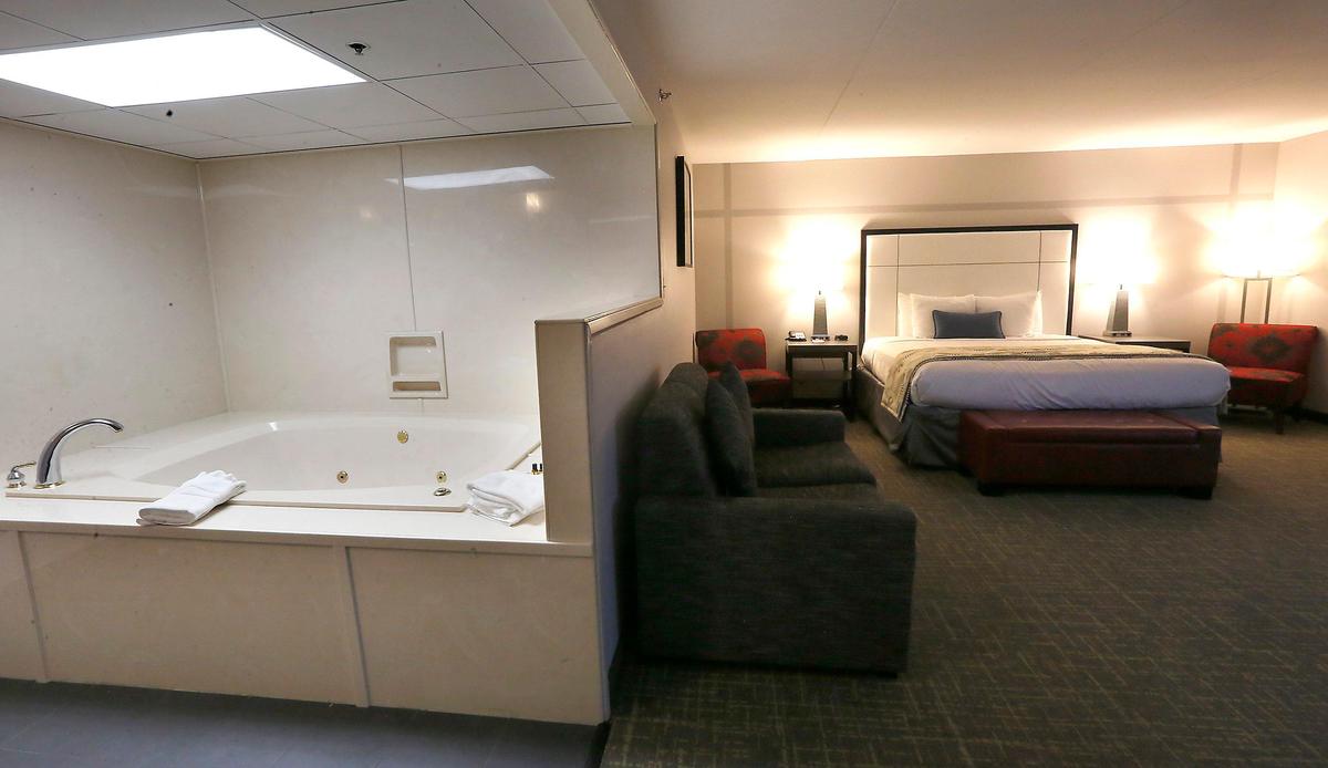 A two-room suite features a jetted tub in the bedroom area at the completely renovated Best Western Plus Columbia River Hotel & Conference Center on George Washington Way in Richland. Watch a video at: tricityherald.com/video