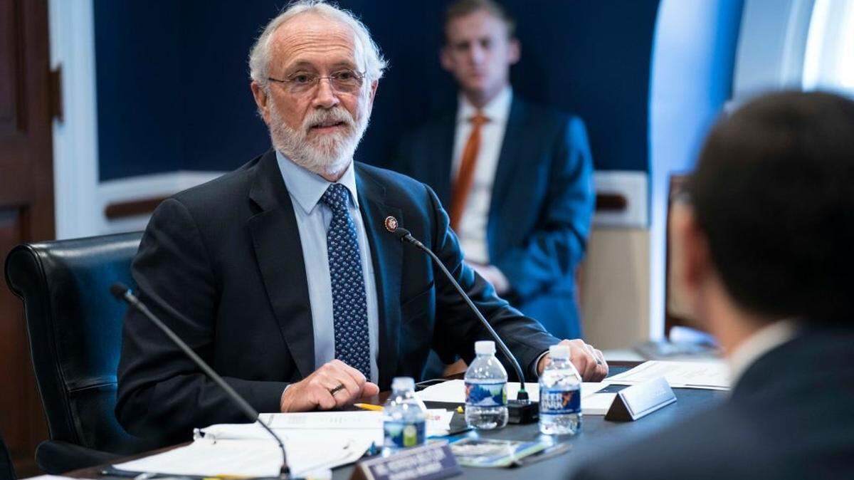 WASHINGTON, DC - FEBRUARY 12: Rep. Dan Newhouse (R-WA) questions Congressional Budget Office Director Phillip Swagel as he testifies before the Legislative Branch Subcommittee of the House Appropriations Committee during a hearing on the "Congressional Budget Office FY2021 Budget Request," in the U.S. Capitol on February 12, 2020 in Washington, DC. (Photo by Sarah Silbiger/Getty Images)