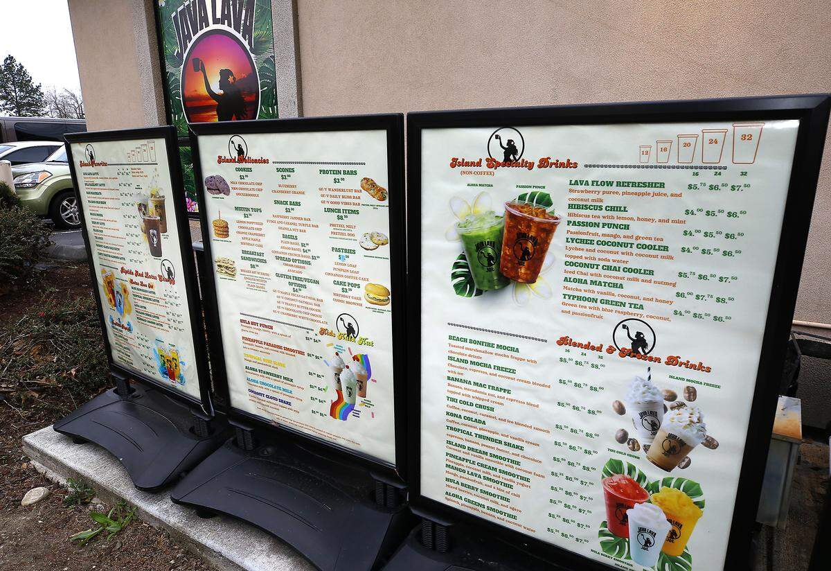 The family operated Java Lava Joe drive-thru coffee shop offers a variety of Hawaiian-themed drinks at the business located on Columbia Drive in Kennewick.