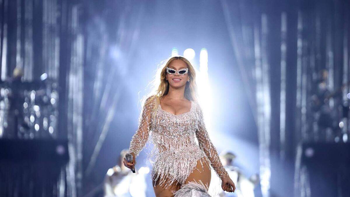 Beyoncé performs at the Renaissance World Tour concert in Vancouver, British Columbia, Canada.
