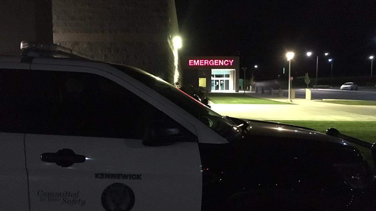 Kennewick police arrested a woman who allegedly crashed into a car carrying her 1-year-old child.